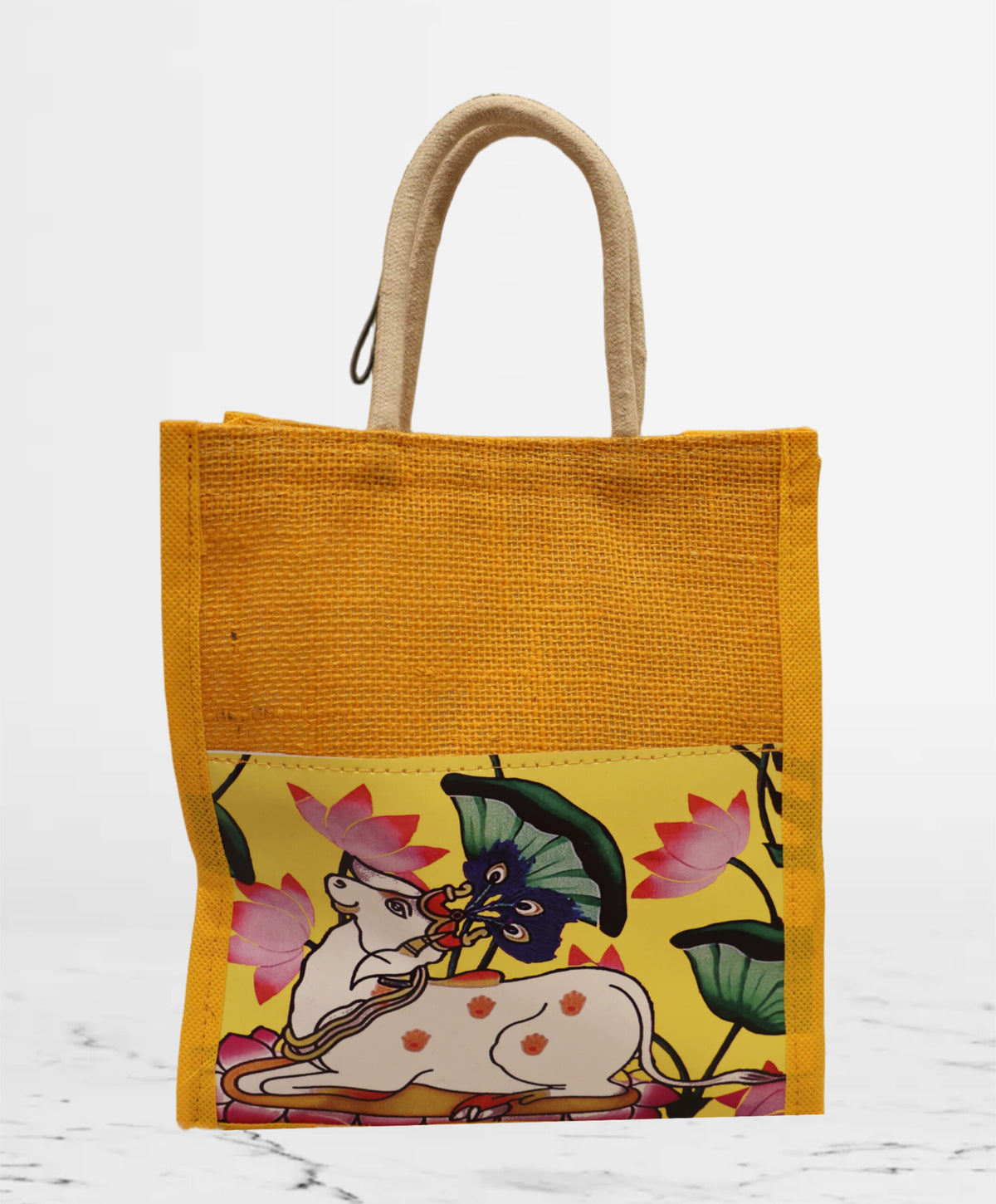 Pichwai Cow Jute bag
