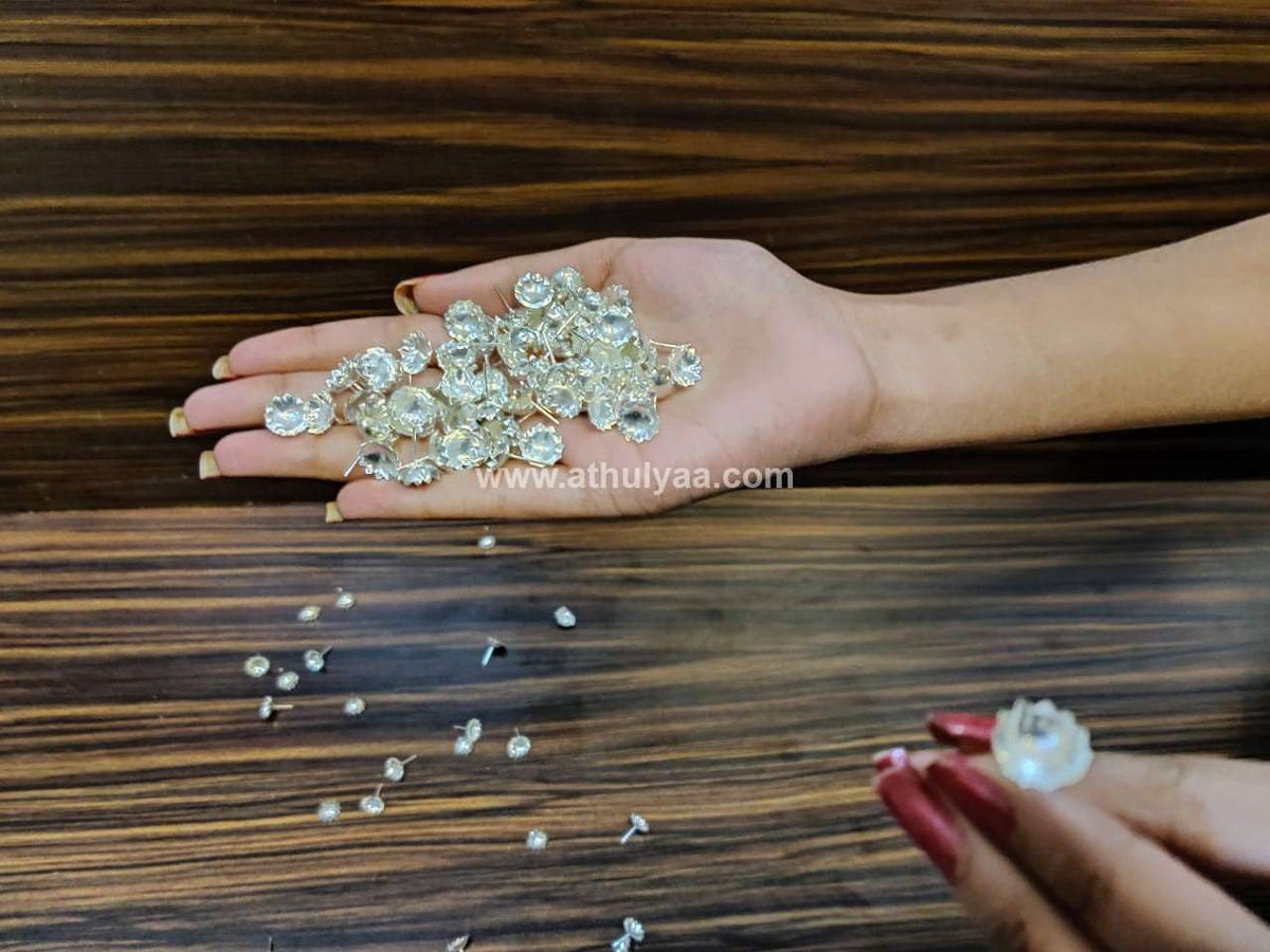 108 German Silver Flowers