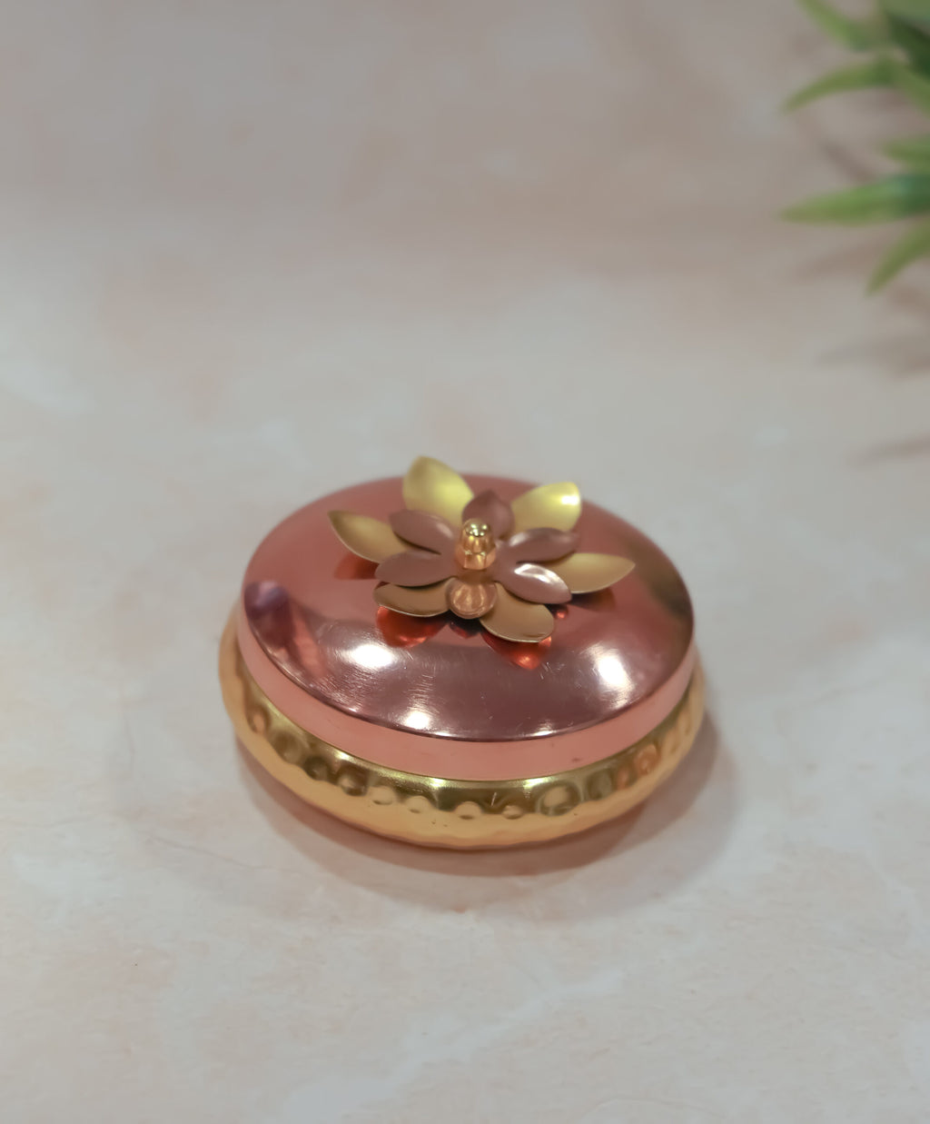 Metal Box Gold Finish - 50% OFF
