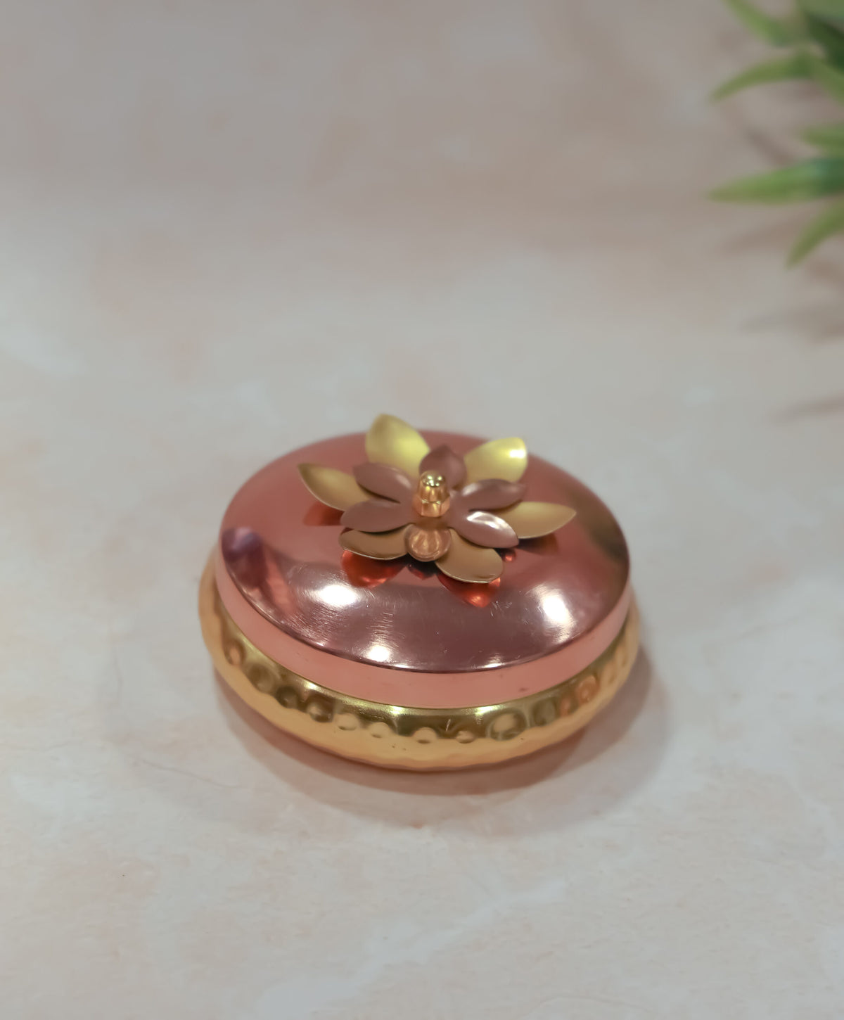 Metal Box Gold Finish - 50% OFF