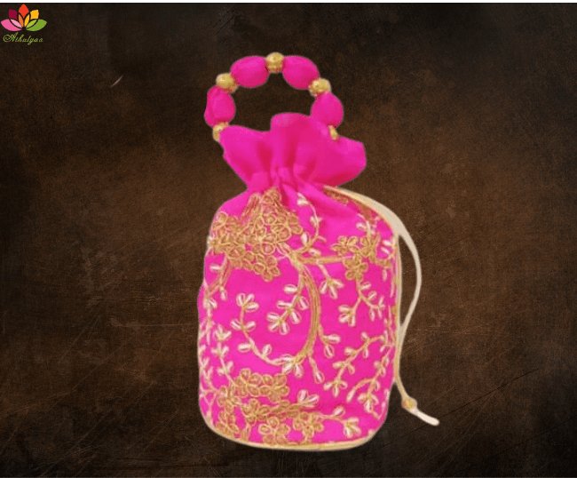Cross Embroidered Potli