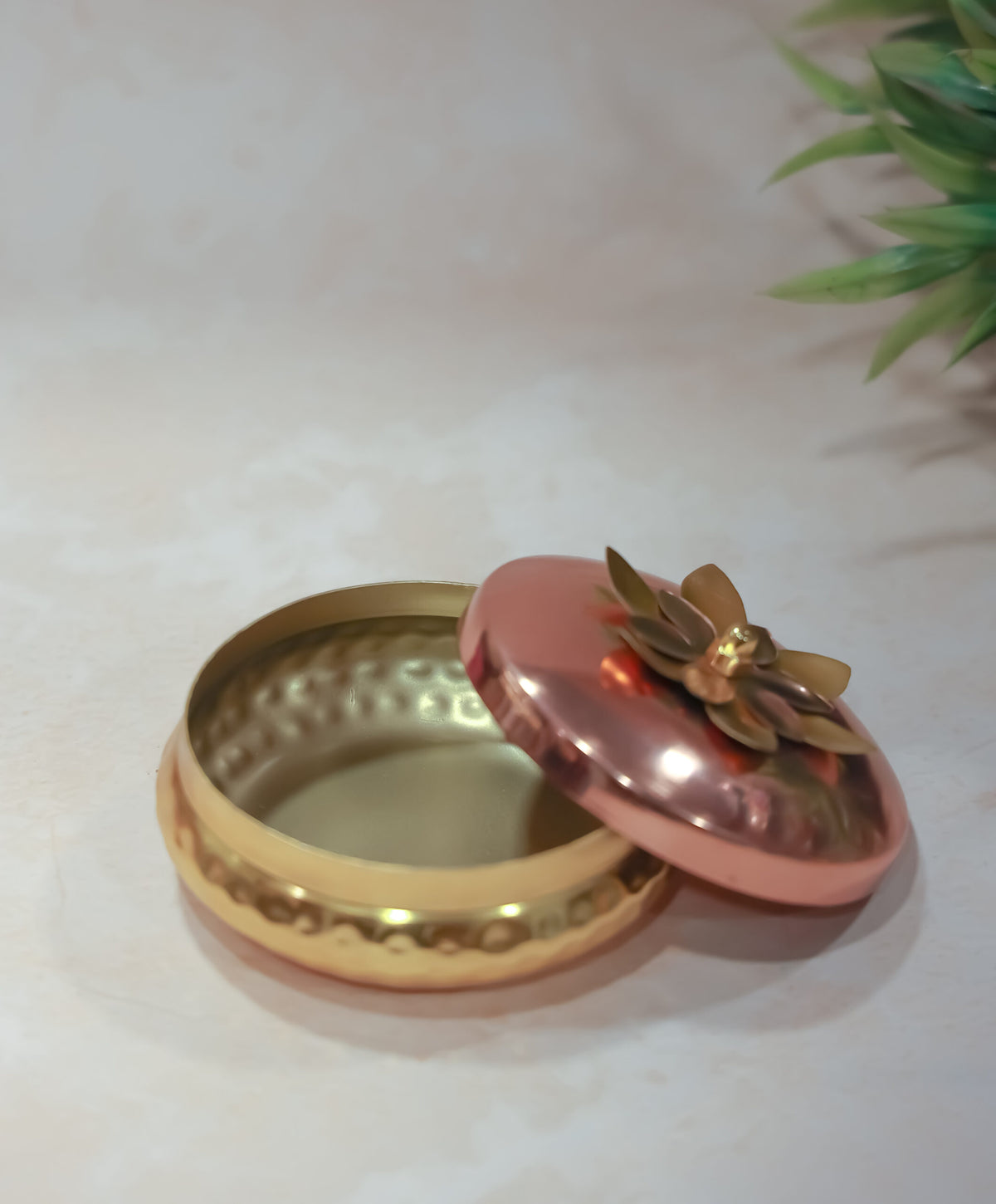 Metal Box Gold Finish - 50% OFF