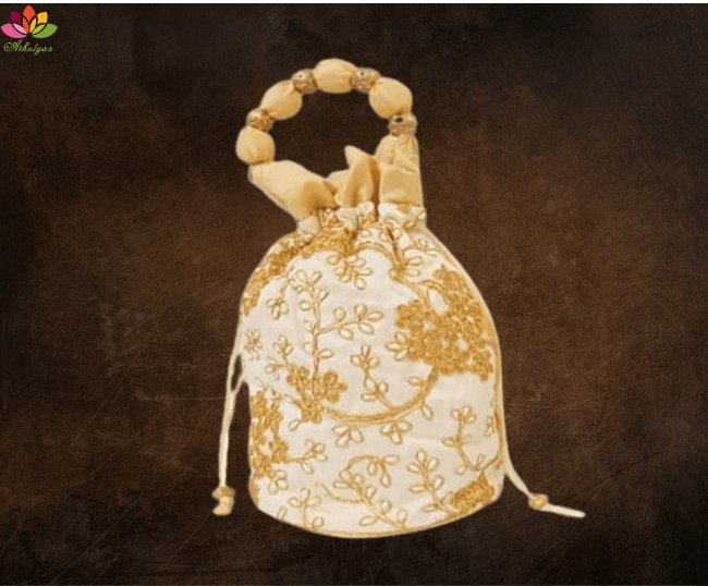 Cross Embroidered Potli