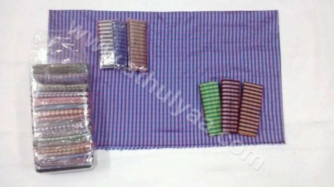 Silk Cotton Blouse Bits - Checkered- Set of 25 Pieces