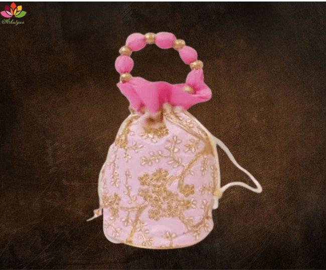 Cross Embroidered Potli