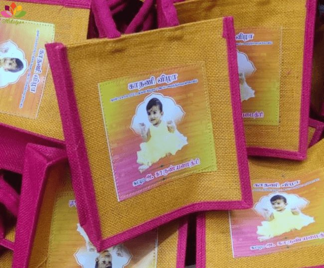 Printing charges on Jute Bags / fancy bags