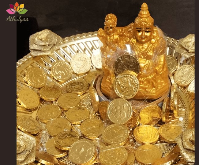 Seer varisai Plate Decoration with Net wrap