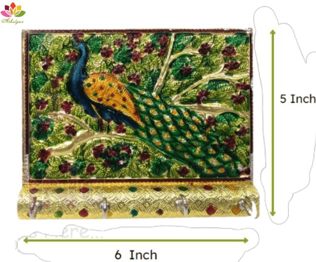 Colourful Peacock Key holder