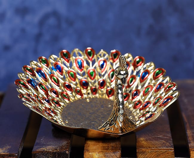Peacock Dry fruit bowl-small