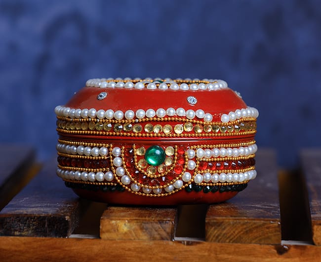 Decorative Pearl & Stone work Box