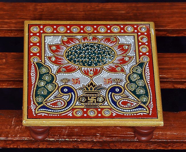 Marble Peacock Chowki