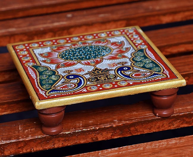 Marble Peacock Chowki