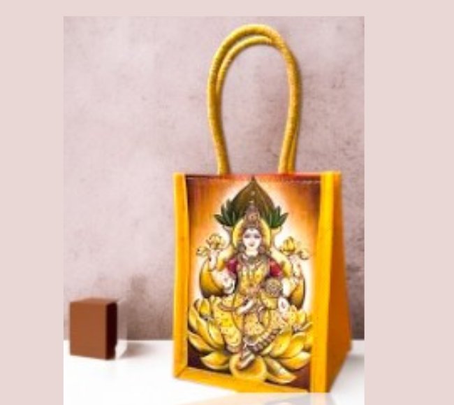 Varalakshmi Jute Bag