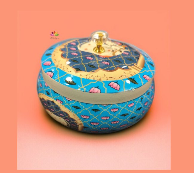 Pichwai Box Lacquer Finish