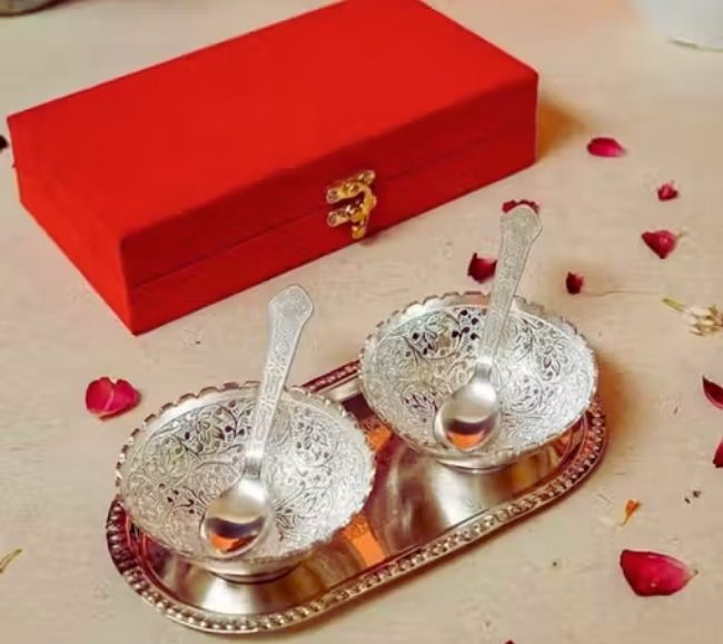 German Silver Twin Bowl set