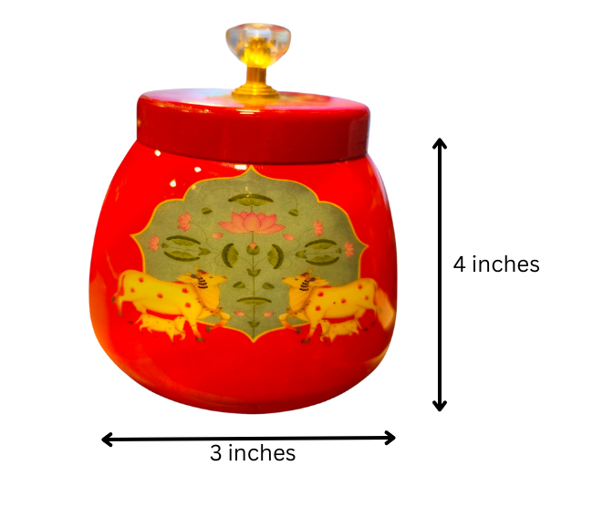 Pichwai art dry fruit box