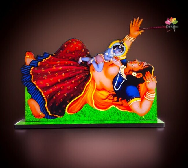 Krishna Leela Cutout