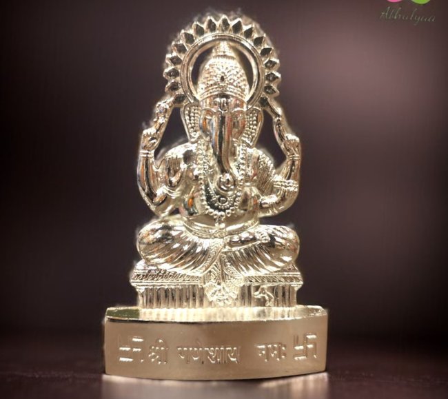 Ganesh Idol - silver