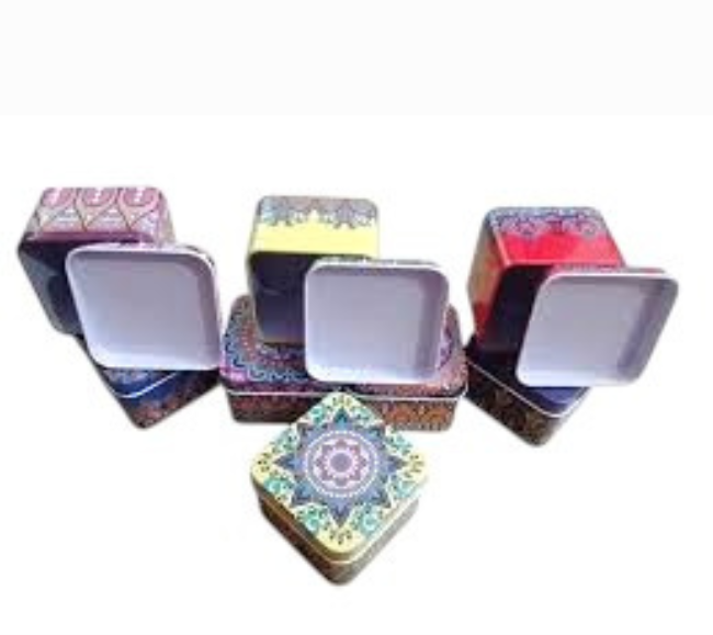 Mandala Print Square Box