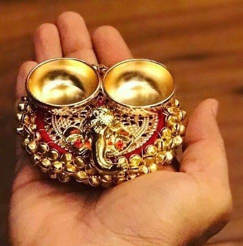 Ghungroo/Salangai Ganesh Haldi Kumkum Platter