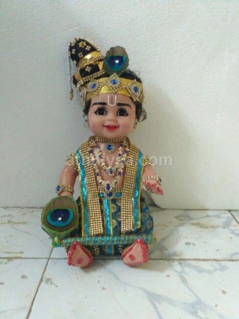 Ayush homam / 1st birthday smiling Krishna doll