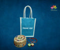 Jute bag box navratri gift combo