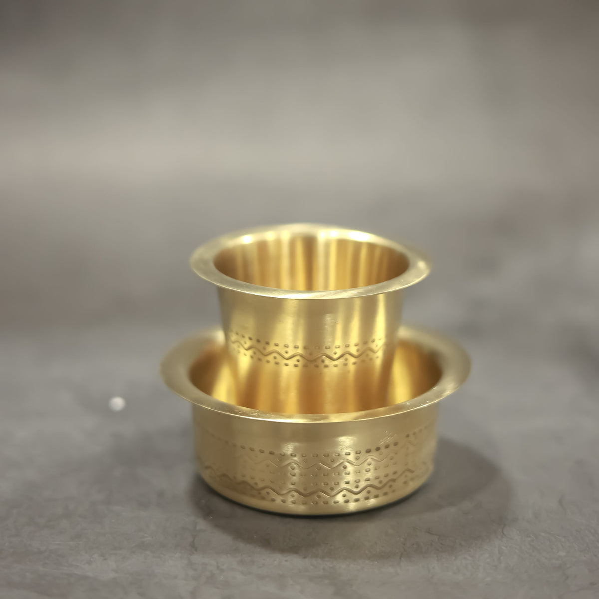 Twin Brass Davara Tumbler Set in Festive Gift Box