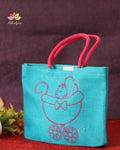 Jute Bag With Baby Trolley Design