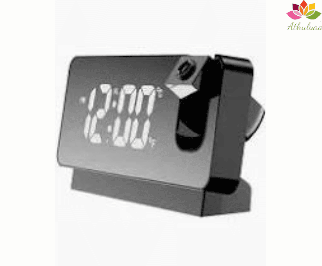 Glass digital alarm clock