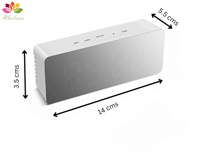 Glass digital alarm clock