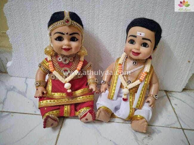 Tamil Brahmin Iyer Style Couple Dolls
