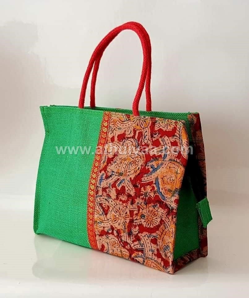 Jute Kalamkari bag - Small