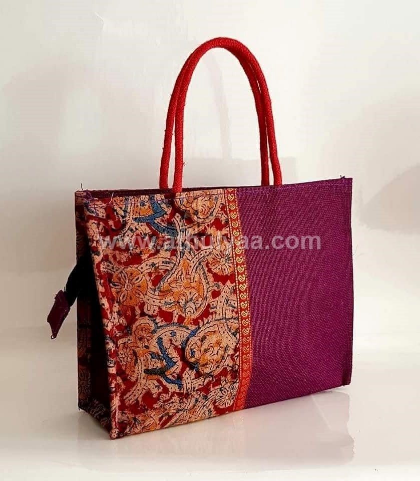Jute Kalamkari bag - Small
