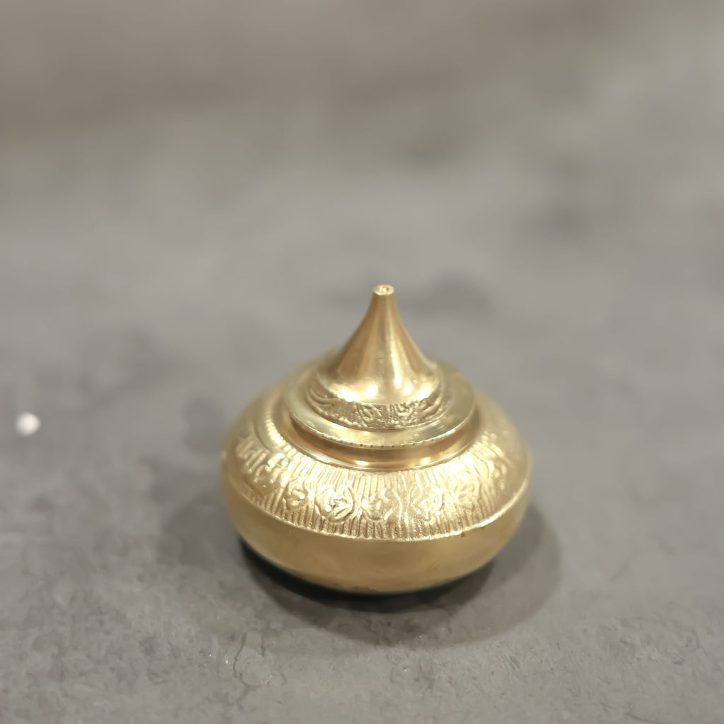 Brass handicrafted kumkum box