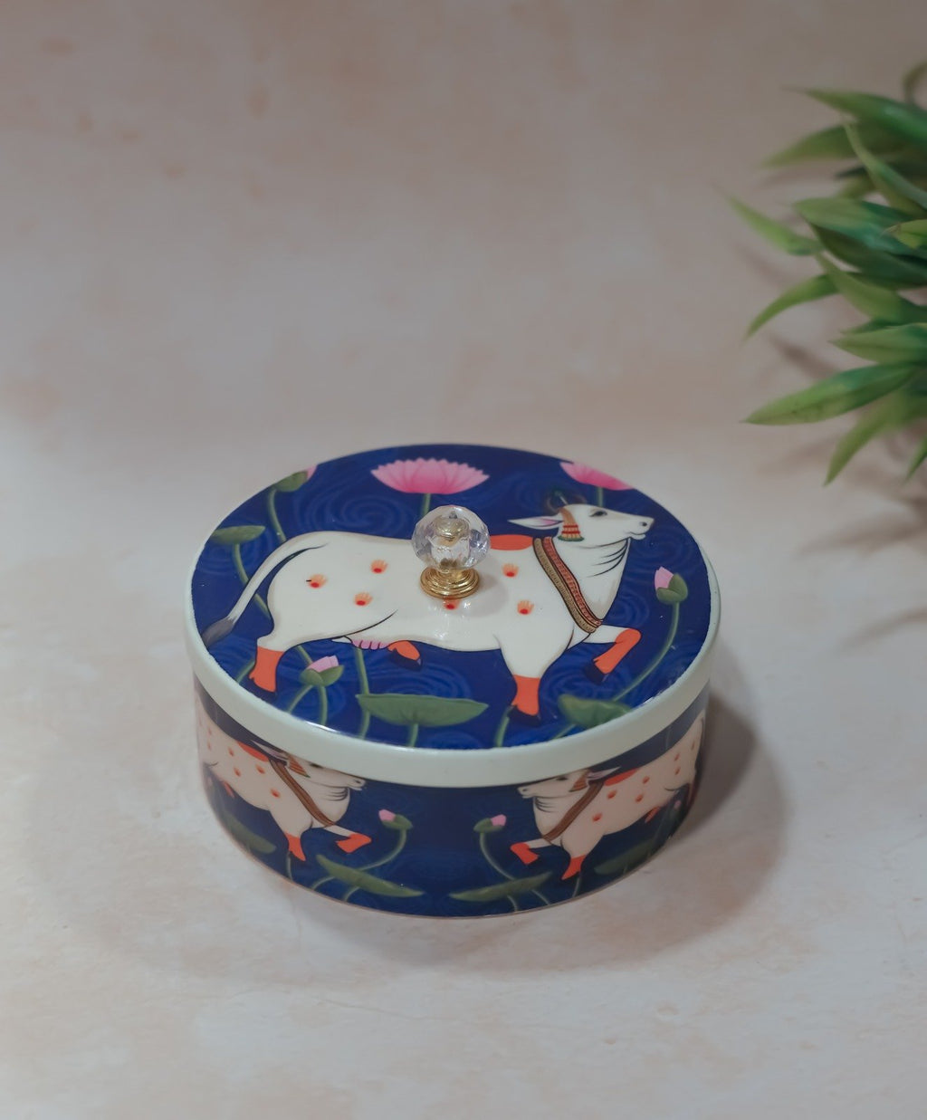Pichwai art dry fruit box