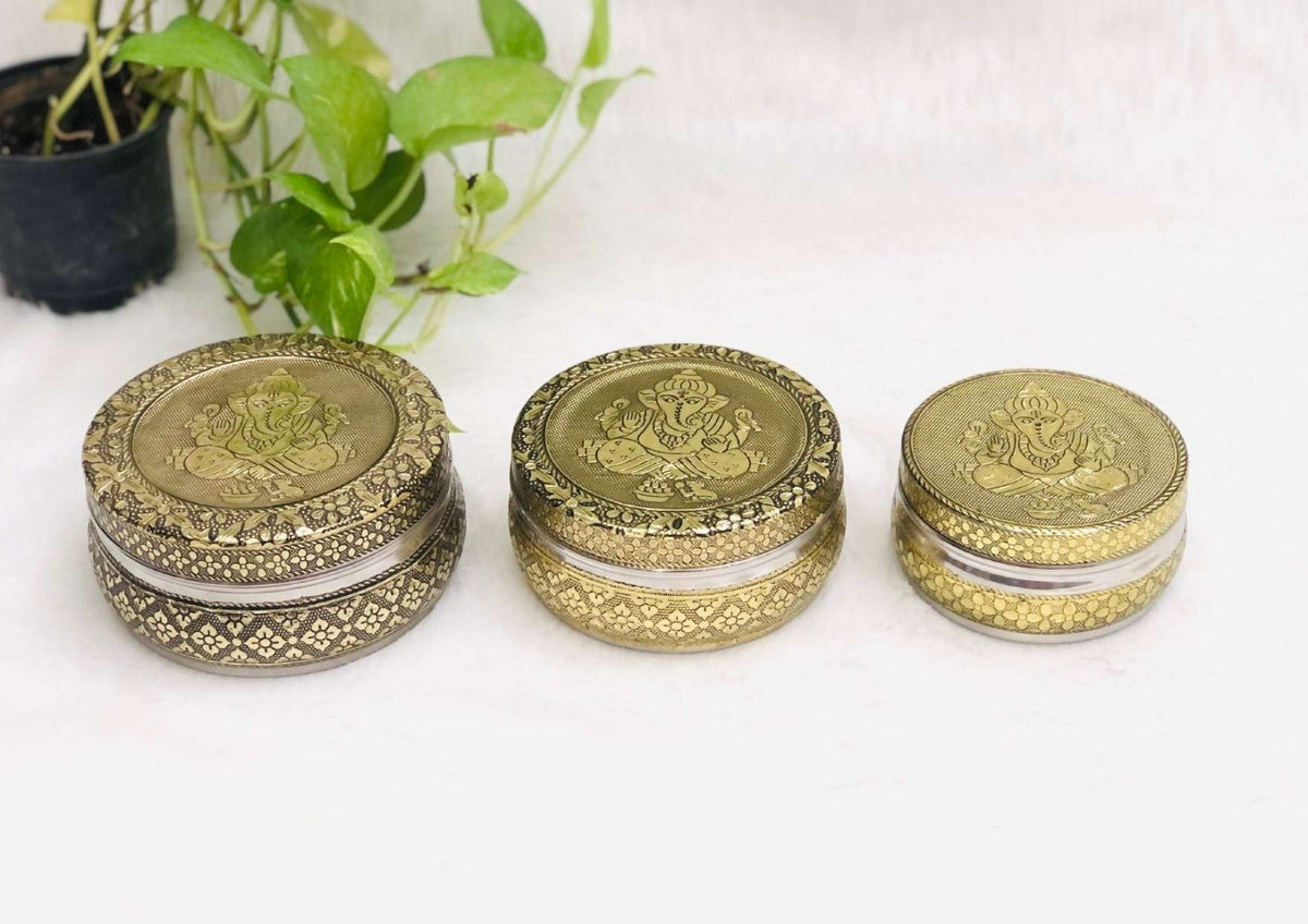 oxidised ganesha steel box