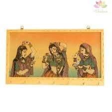 Gemstone Painting Key Holder