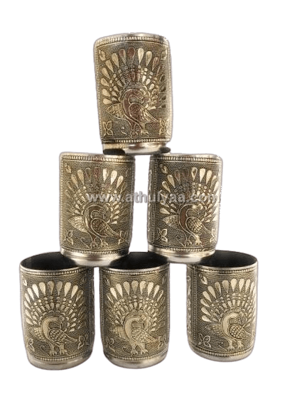 Decorative Tray-6 Glass Set
