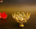 Crystal lotus diya
