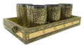 Recgin 6-Glass Tray Set