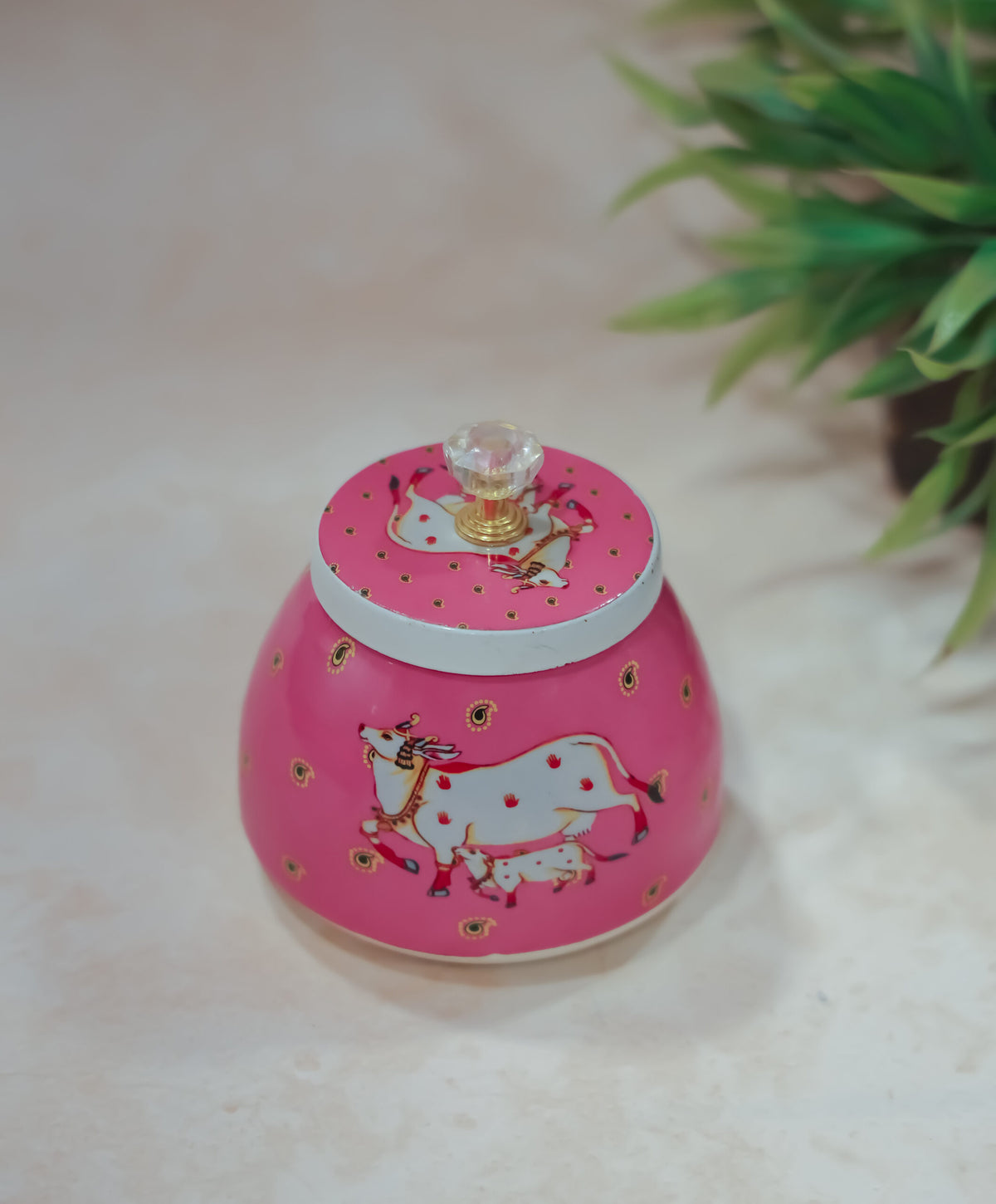 Pichwai art dry fruit box