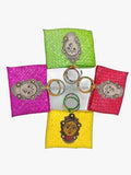 Palm Pouches with Devi Kalamkari Face