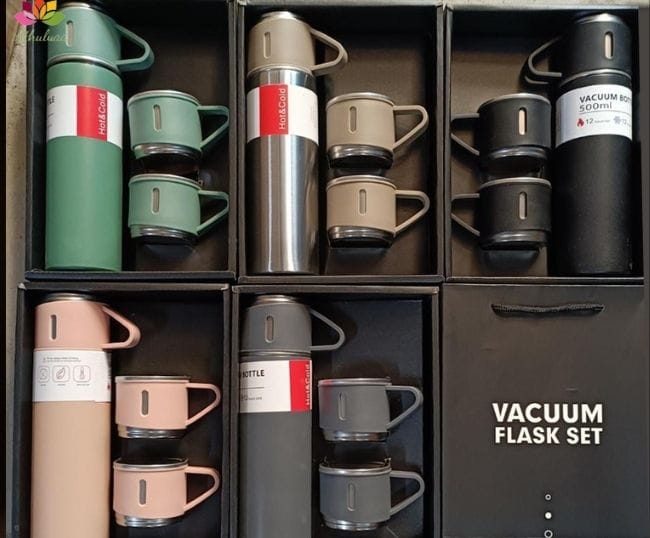 Vacuum Flask-3 cup set