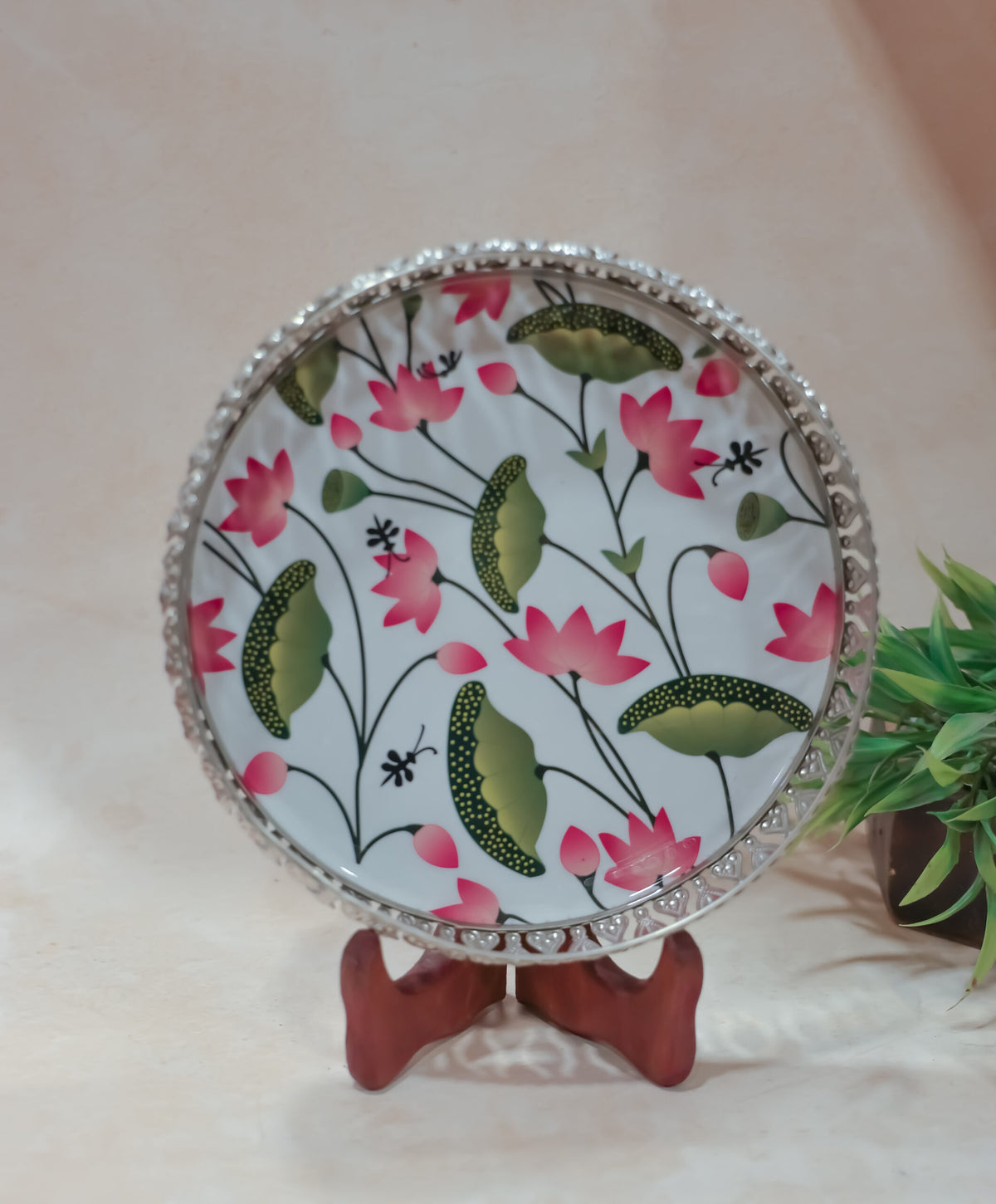 German Silver Pichwai tray