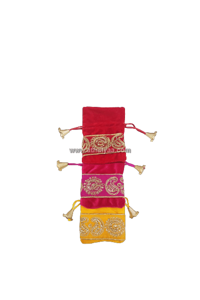 Coin Velvet Potli