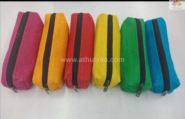Jute Pencil Pouches