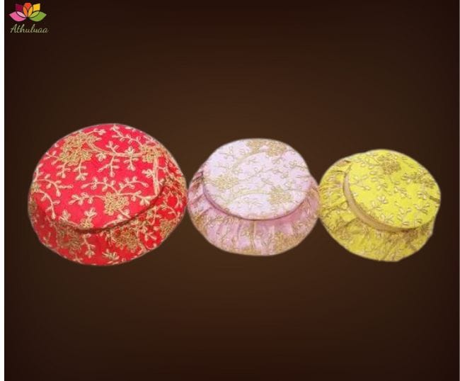 Bangle And Earring box with Floral Embroidery