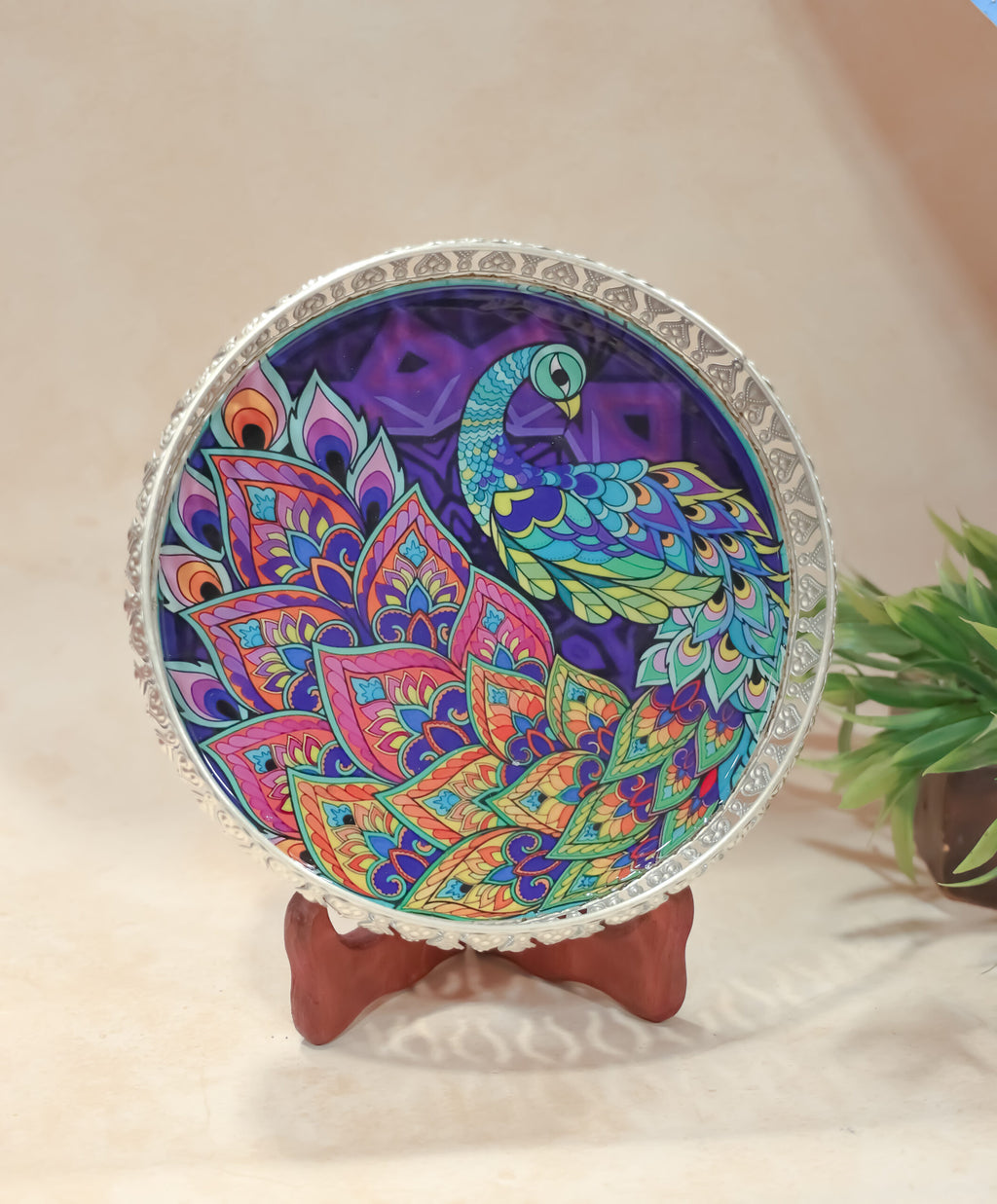 German Silver Pichwai tray
