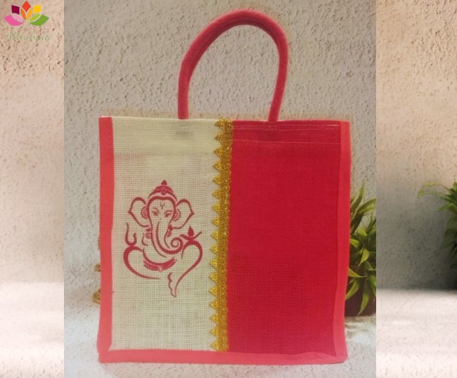 Ganesh Printed Jute Bag