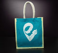 Jute Bag with Mom and Baby print
